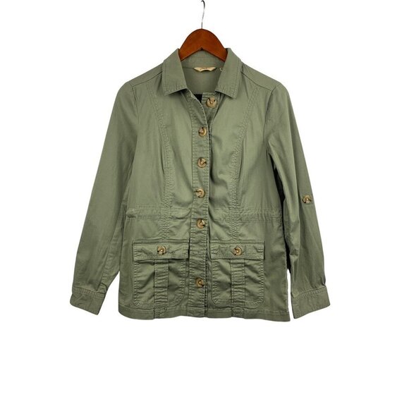 motto Jackets & Blazers - Womens Vintage Motto Olive Green Utility Jacket XS